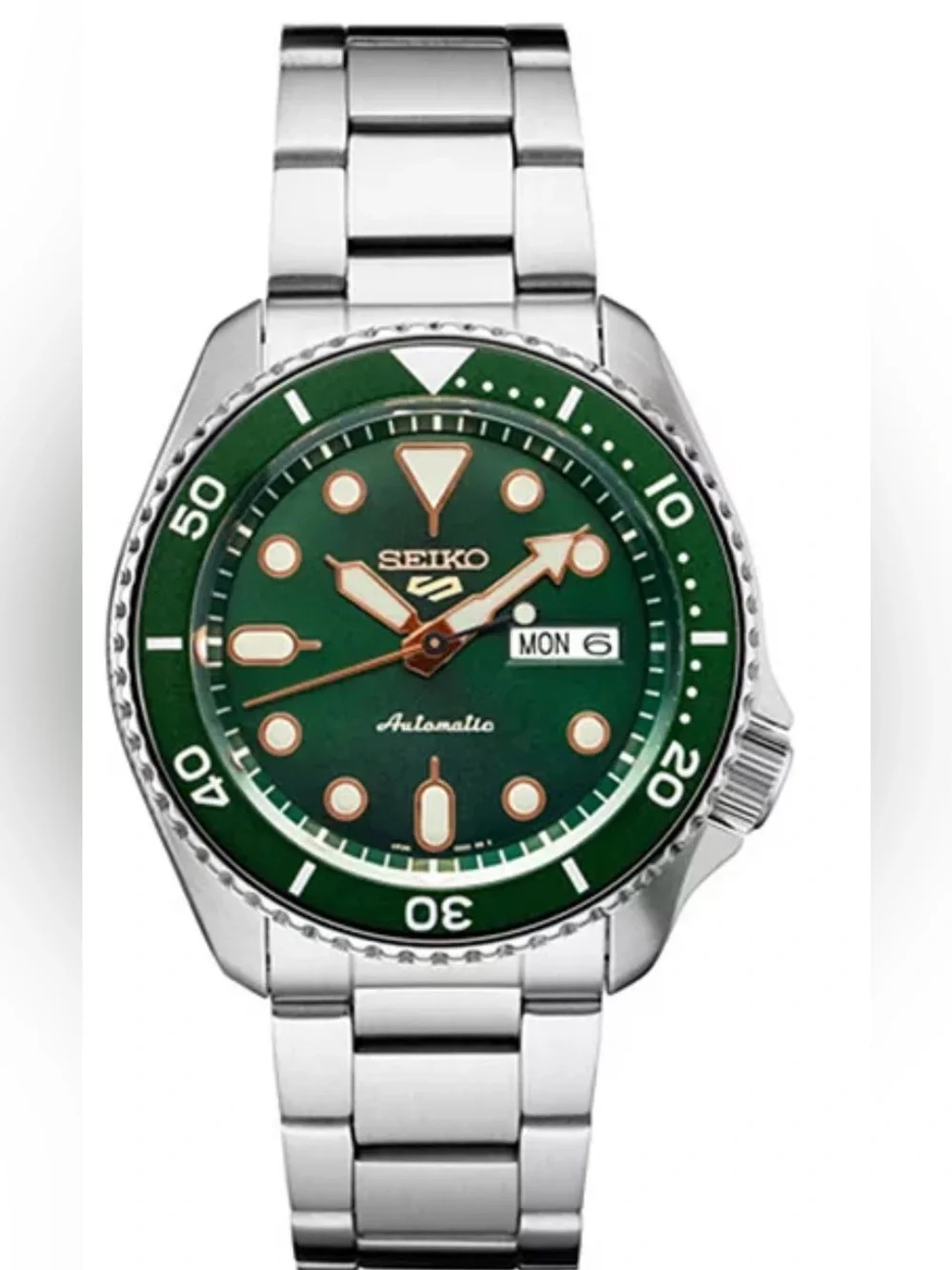 Seiko Men's Automatic 5 Sport Stainless Steel Bracelet Watch 42.5mm